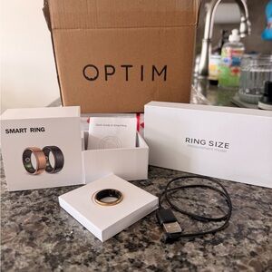 Smart Ring with Charging Cable